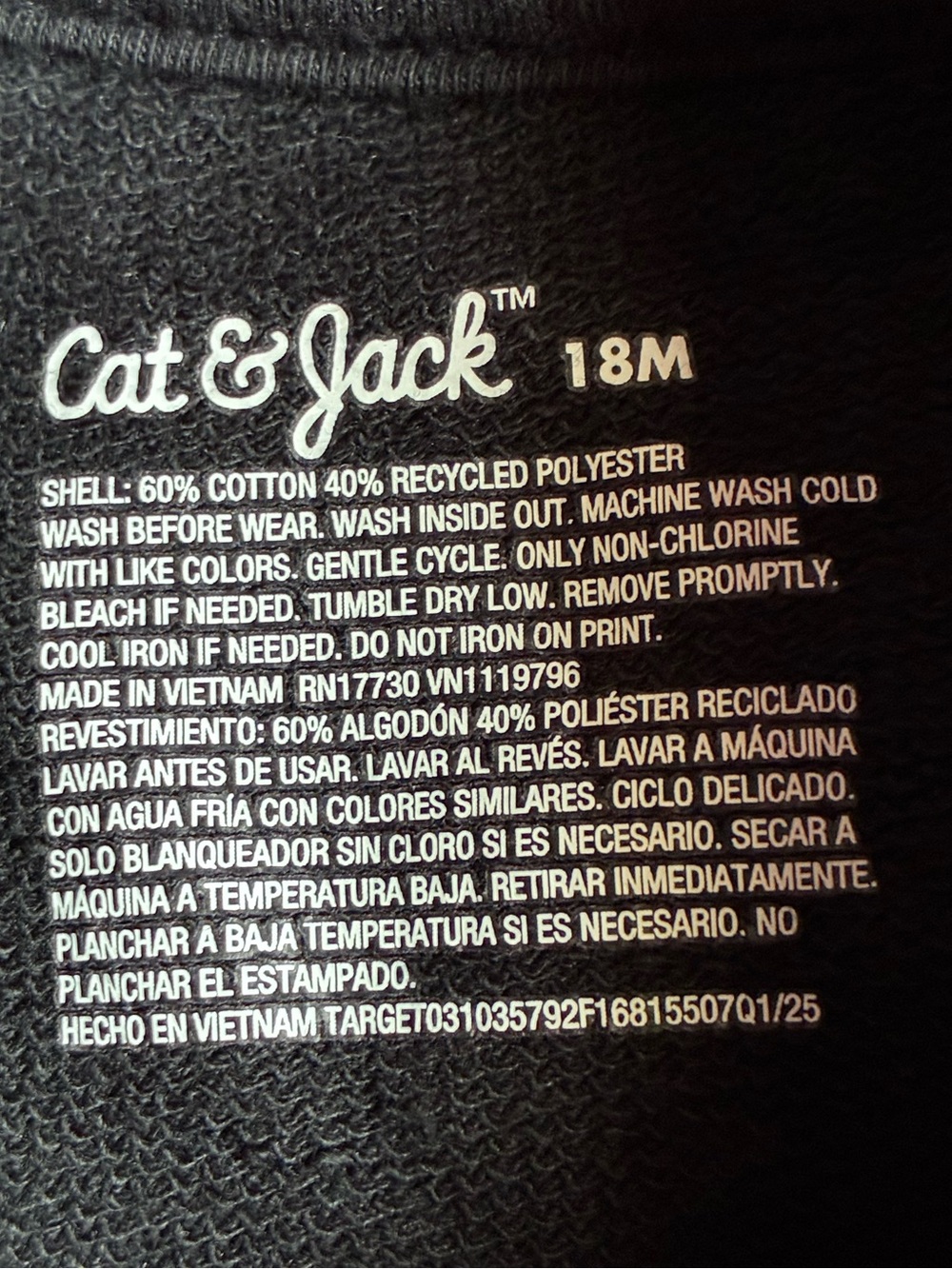 Cat & Jack Black 'Oh, Hey Ghoul!' Kids Glow in the Dark Graphic Sweatshirt - Picture 3 of 5